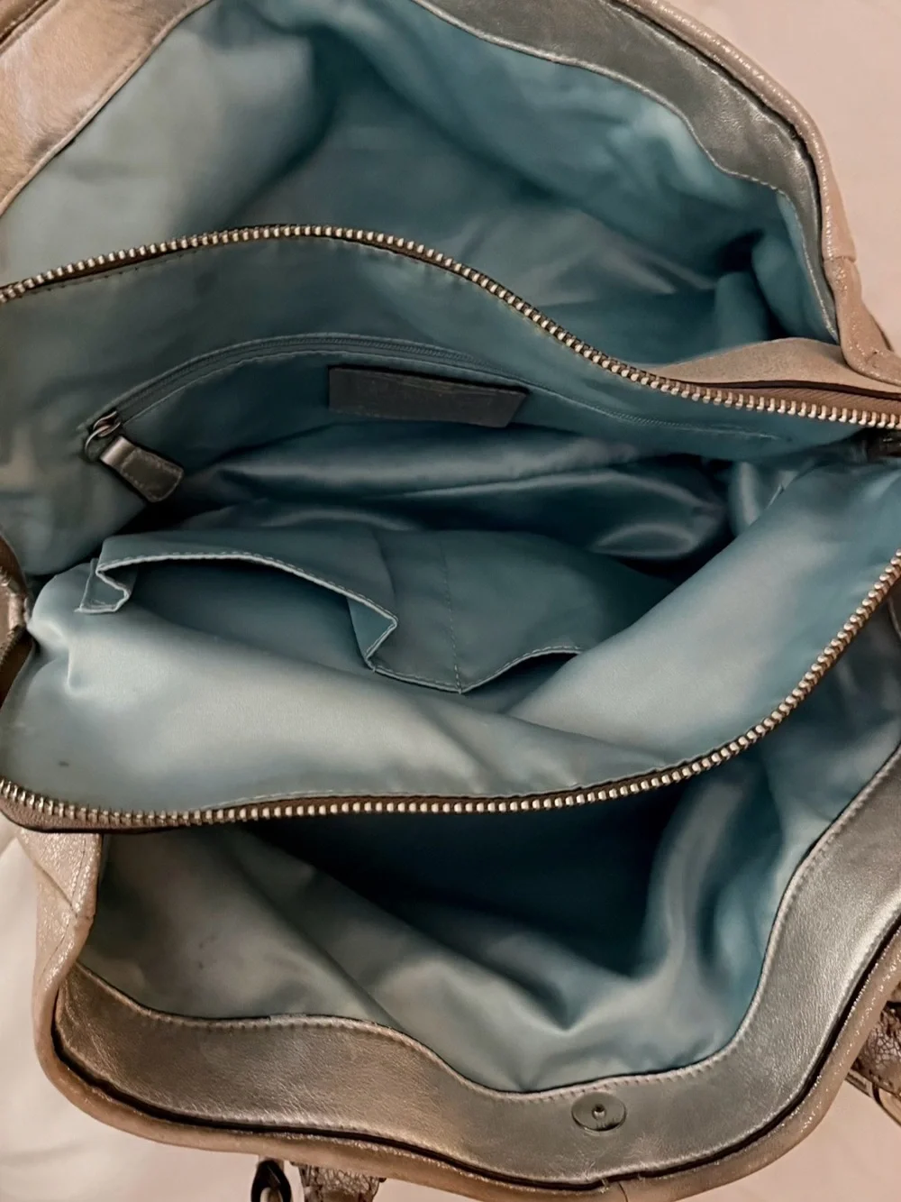 COACH Chelsea Jayden Custom Carryall Champagne Gold Metallic